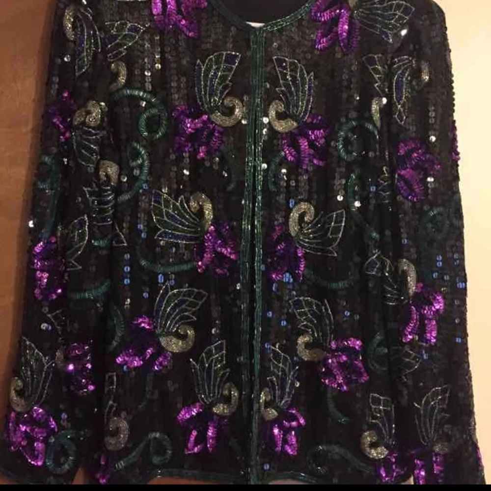 Vintage sequin jacket- size S